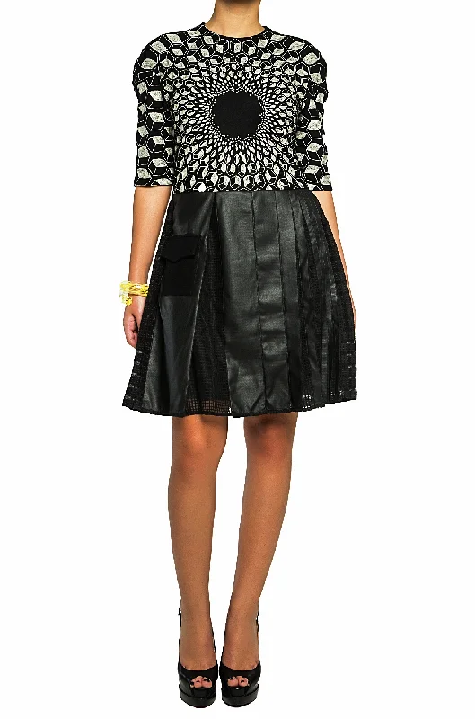 Hexagon Pleated Dress - 85% off