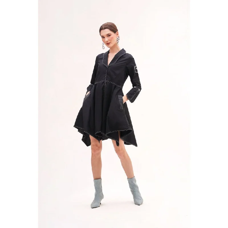 Our Love Mini-K Black Dress With Hearts
