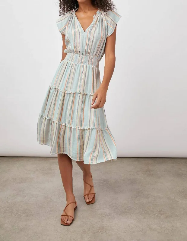 Amellia Dress in Sag Harbour Stripe