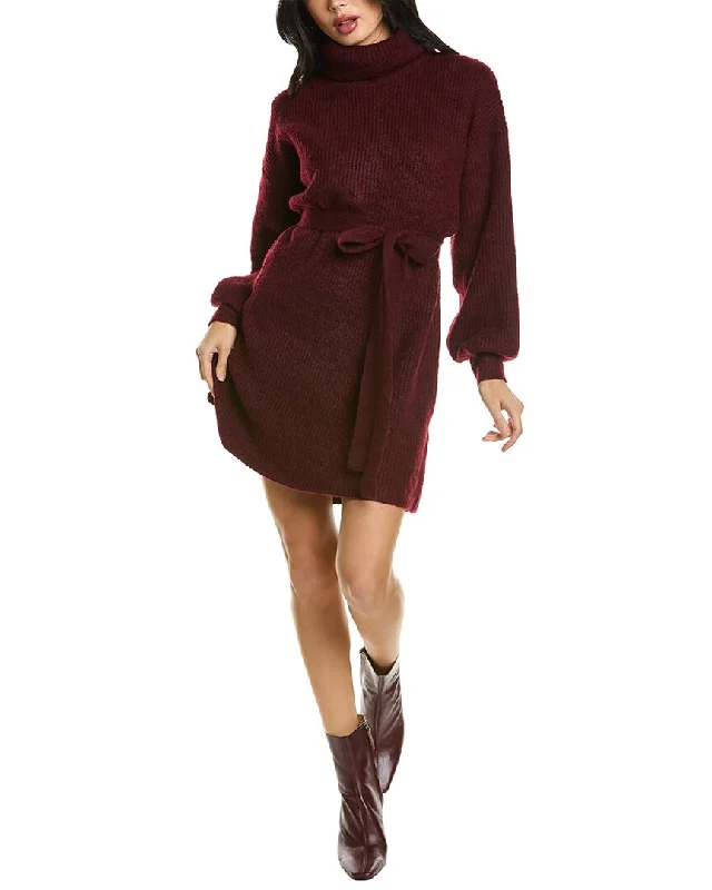 ANNA KAY Turtleneck Knit Wool-Blend Dress