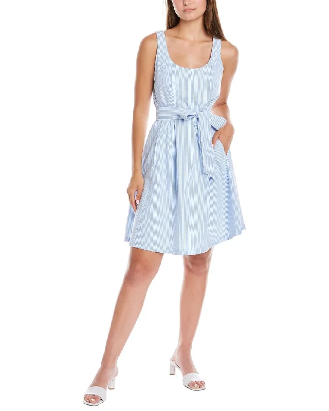 Anne Klein Seersucker A-Line Dress