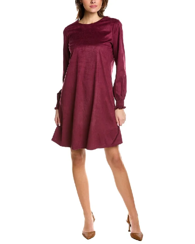 Anne Klein Smocked Trapeze Dress