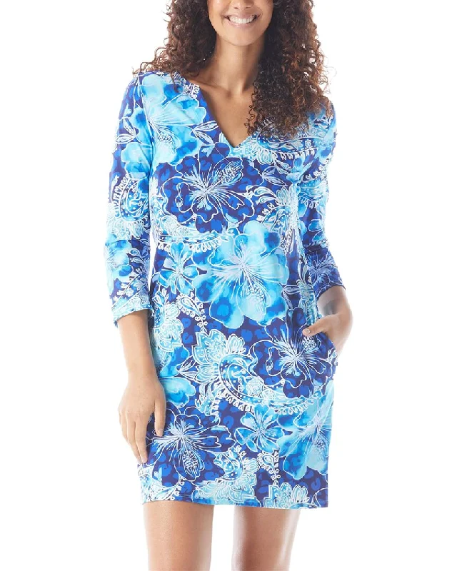 Beach House Quinn Split Neck Tunic Dress