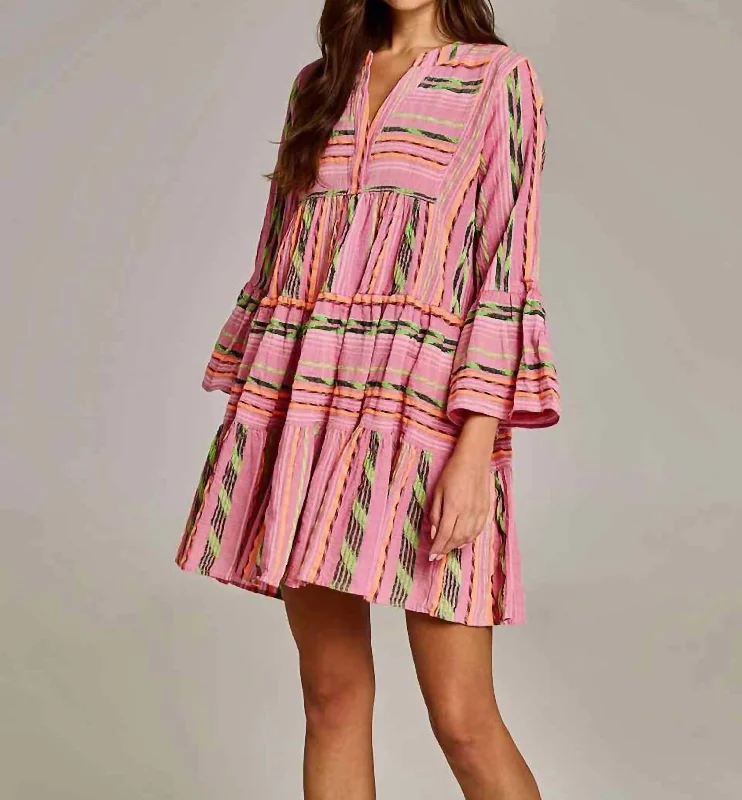 Ella Dress In Pink/orange