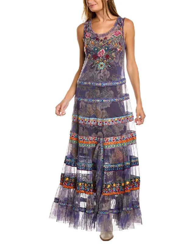Johnny Was Farley Mesh Dress