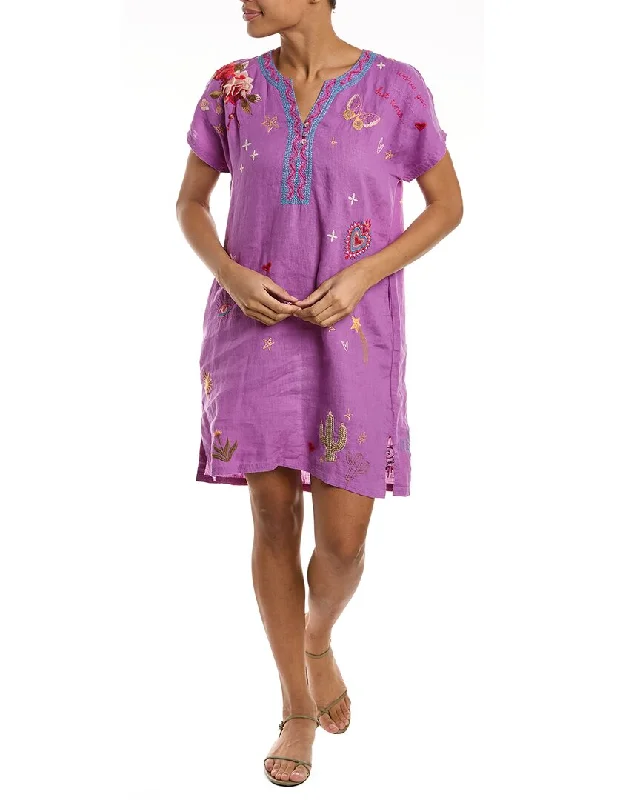 Johnny Was Monroe Linen Tunic Dress