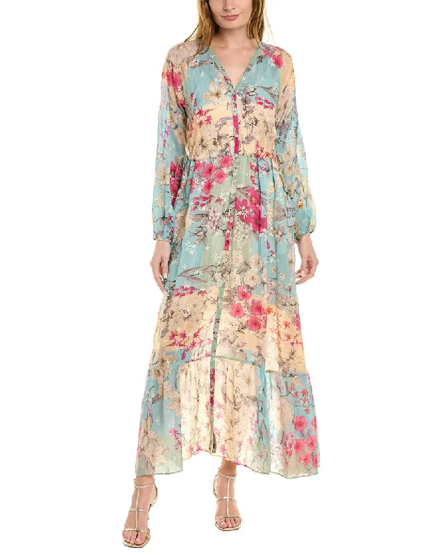 Johnny Was Permint Aphrodite Silk Dress
