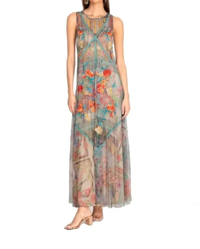 Jolene Mesh Dress in Multi