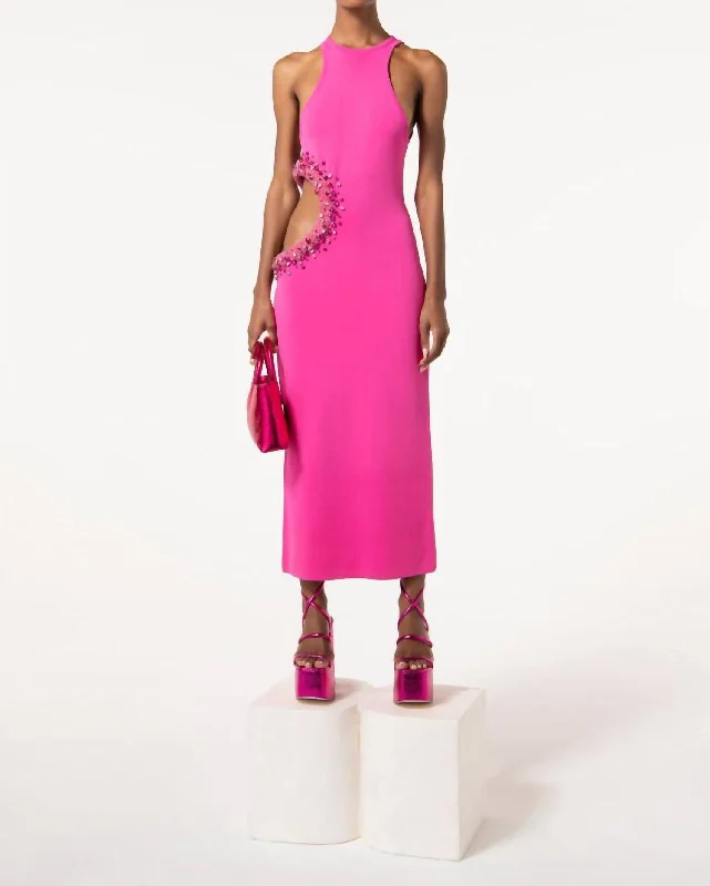 Katina Knit Dress in Qajar Rose Multi