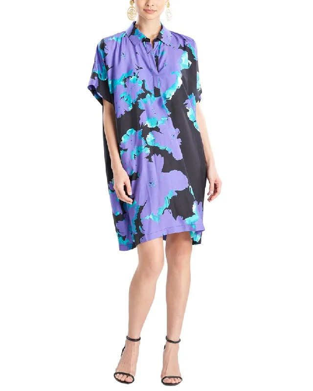 Natori Taichou Silk-Blend Dress