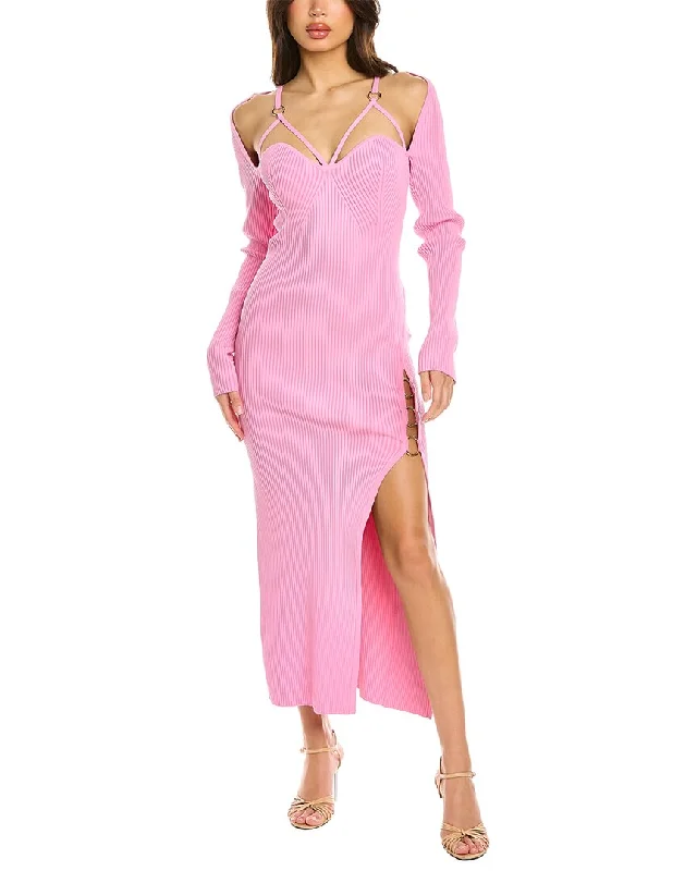 Nicholas Janet Rib Knit Cage Dress