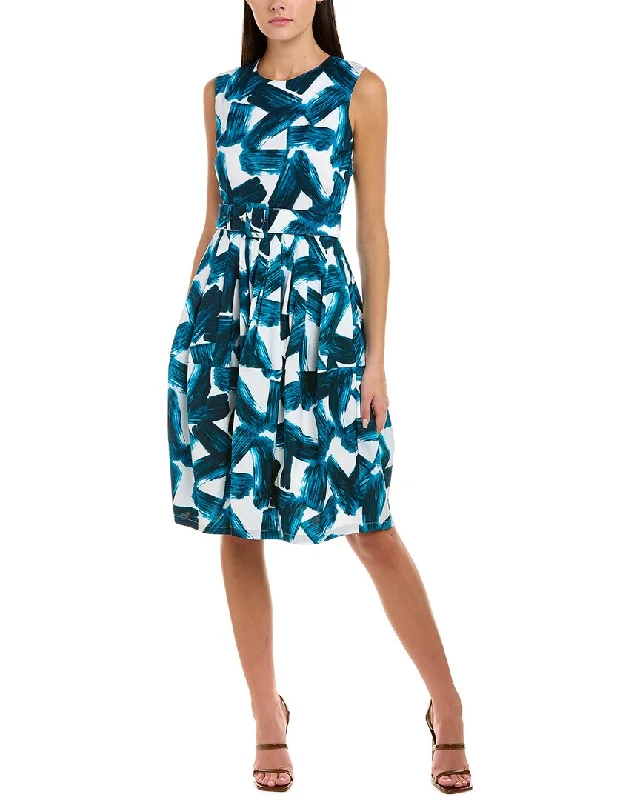 Samantha Sung Rachel Wool & Silk A-Line Dress