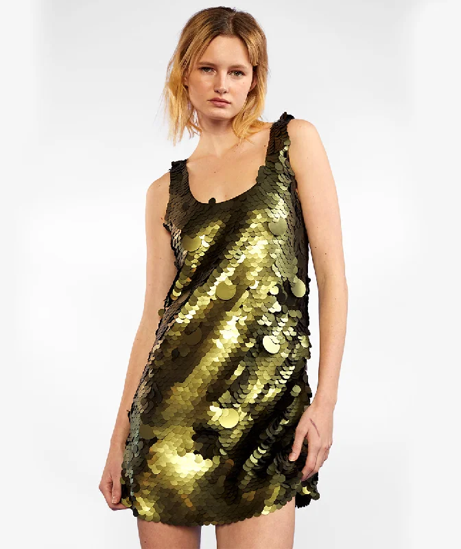 Sequin Bias Dress