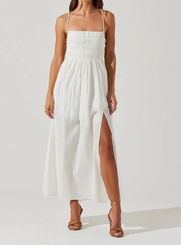 Stasia Dress In White