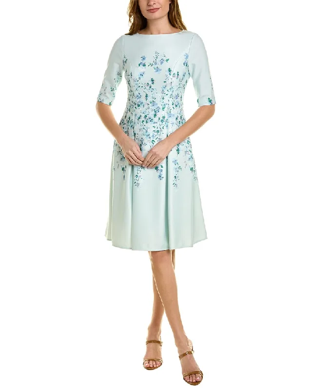 Teri Jon by Rickie Freeman Scuba A-Line Dress