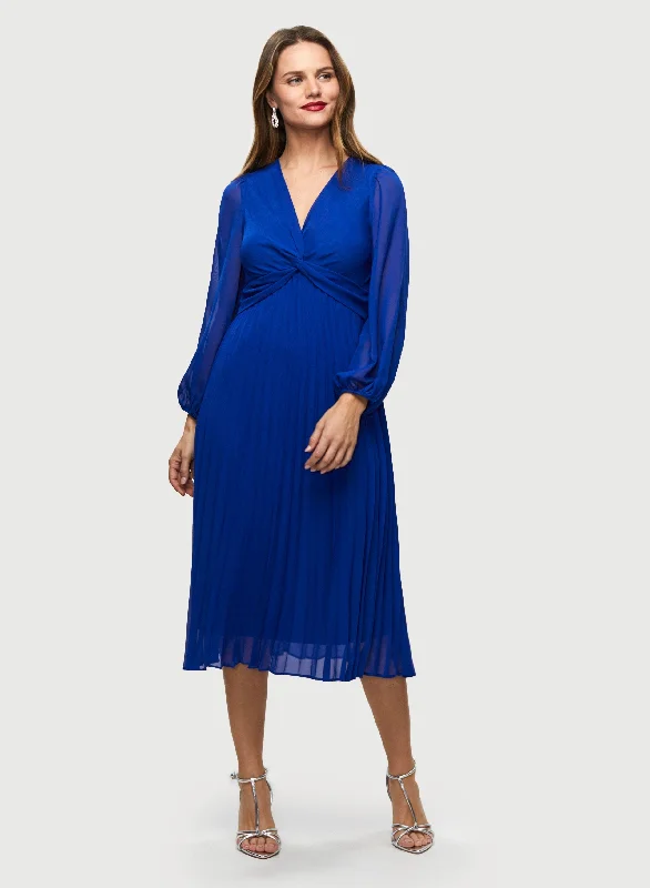 Twist Detail Chiffon Dress