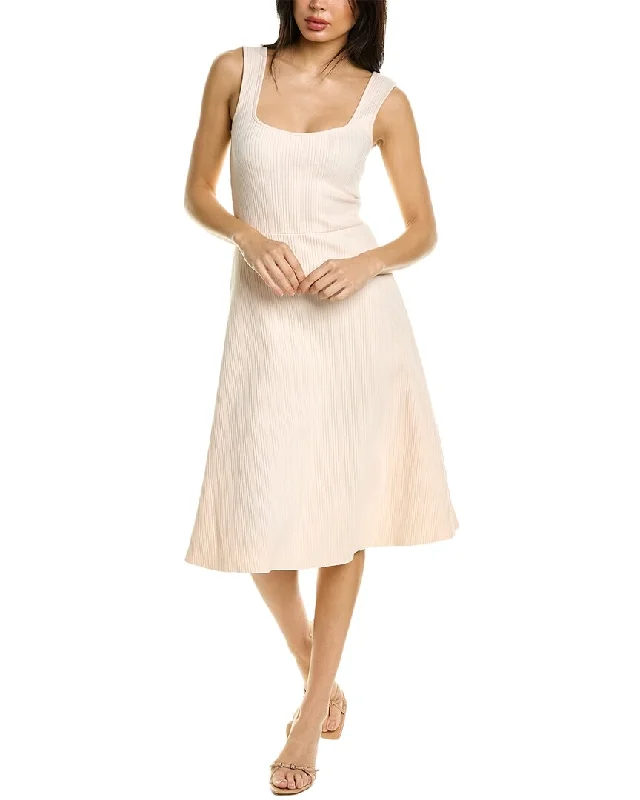 Vince Ribbed Sweetheart Tank Dress