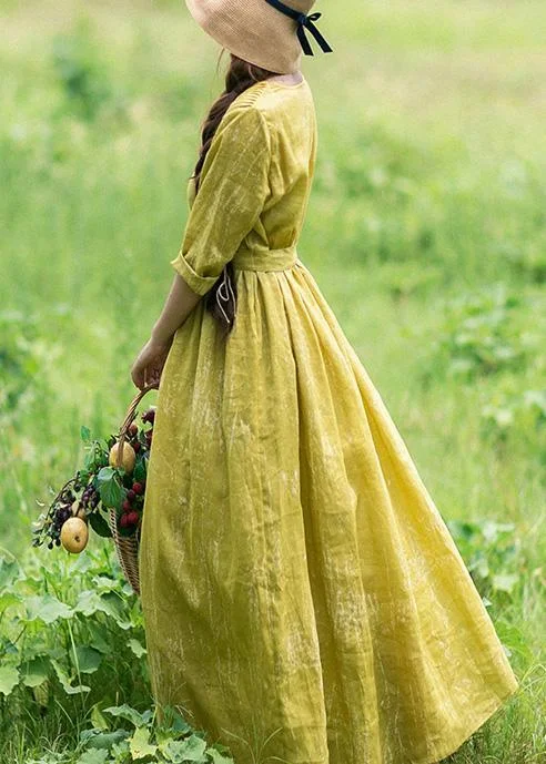 Beautiful V Neck Tie Waist Summer Clothes For Women Fashion Ideas Yellow Loose Dress Maxi Flowy Bohemian Beautiful V Neck Tie Waist Summer Clothes For Women Fashion Ideas Yellow Loose Dress Maxi Flowy Bohemian