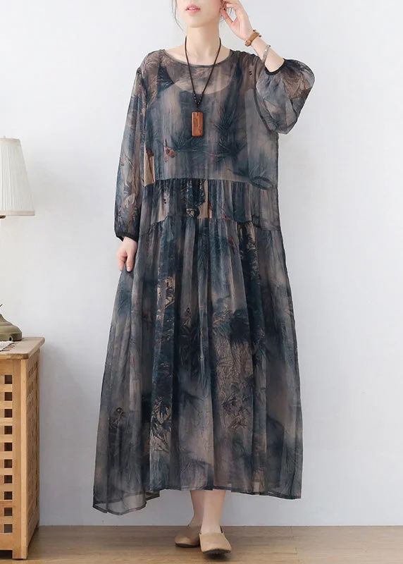 Blue Chiffon Long Dress And Spaghetti Strap Dress Two Pieces Set Wrinkled Draping Summer Tunics Favorite customer Blue Chiffon Long Dress And Spaghetti Strap Dress Two Pieces Set Wrinkled Draping Summer Tunics Favorite customer