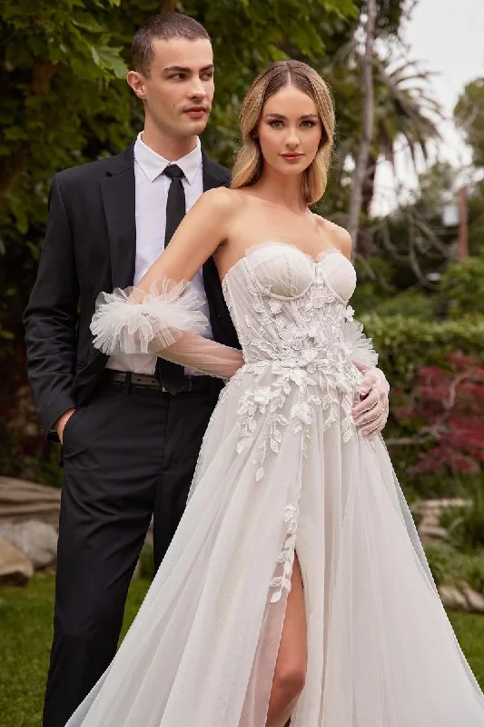 Divinity Bridal LUMIA Strapless Sweetheart Tulle Gloves Wedding Dress Tunics Fashionable trendy Divinity Bridal LUMIA Strapless Sweetheart Tulle Gloves Wedding Dress Tunics Fashionable trendy