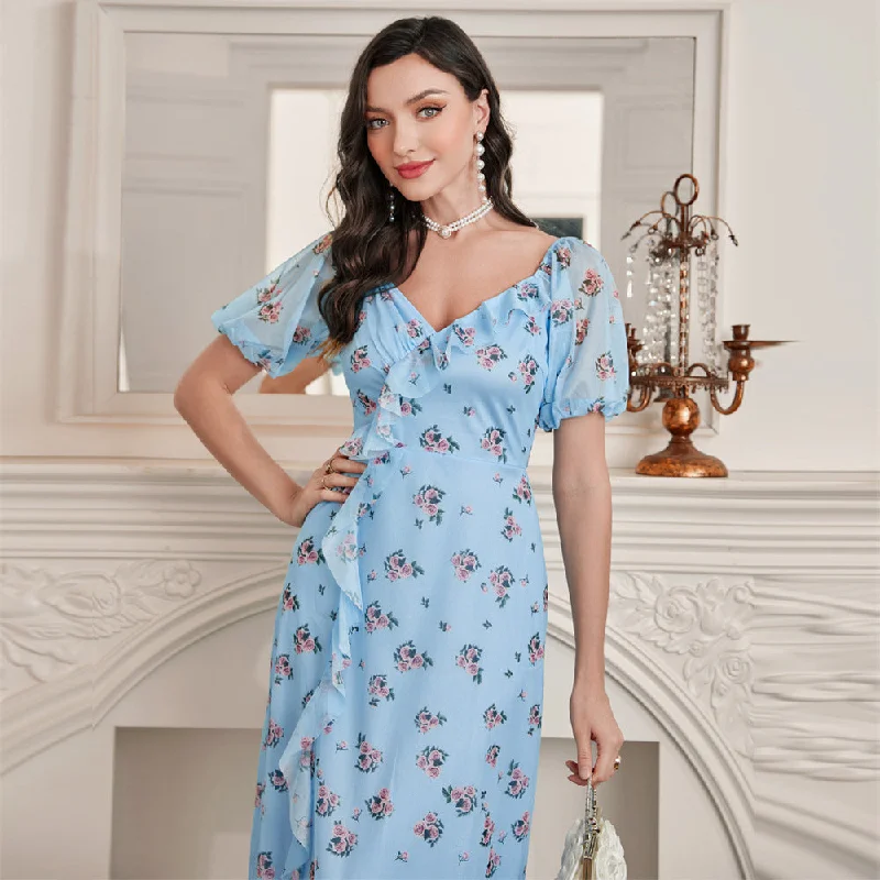 NiDELL FC-23004 Fashionable Elegant European and American Women's Clothing . New French High Waist Dress in Stock Turtleneck Warm Winter NiDELL FC-23004 Fashionable Elegant European and American Women's Clothing . New French High Waist Dress in Stock Turtleneck Warm Winter