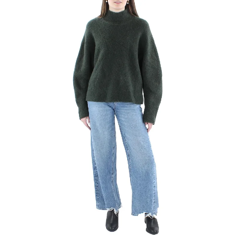 Theory Womens Yak Blend Wool Turtleneck Sweater