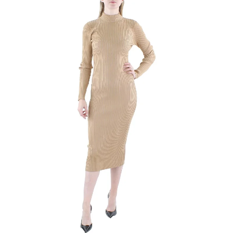 Vero Moda Womens Willow Knit Mock Neck Sweaterdress