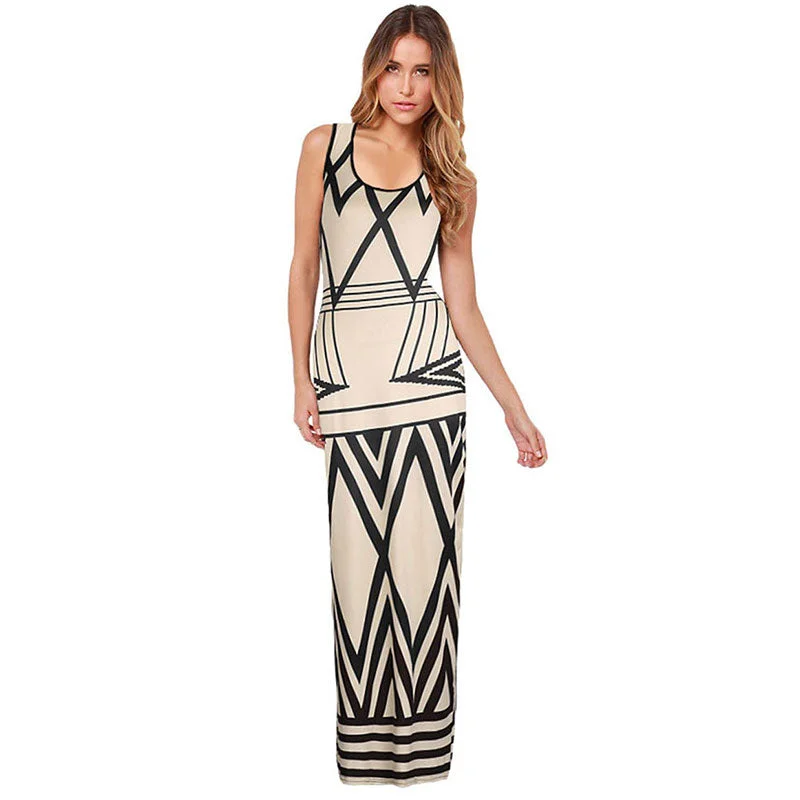 Women long Dress Fashion Tight Dresses Tunics Sophisticated sleek