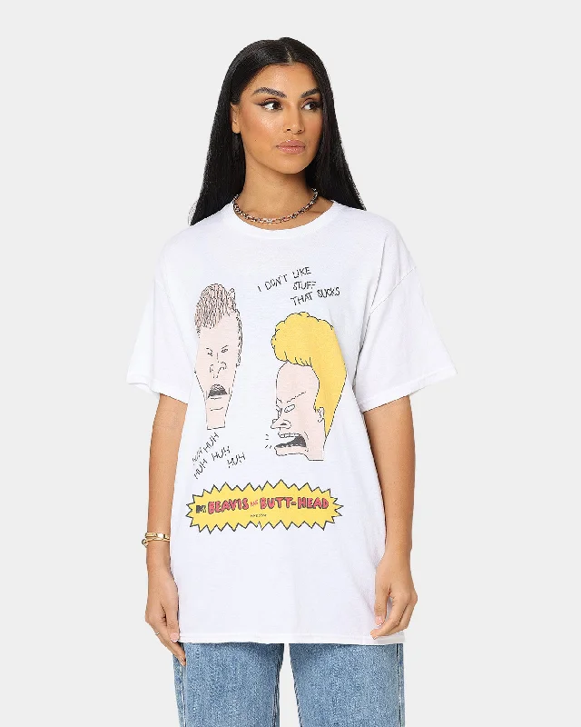 American Thrift American Thrift X Beavis & Butthead Stuff Sucks T-Shirt White Front Pockets Side Pockets Patch Pockets American Thrift American Thrift X Beavis & Butthead Stuff Sucks T-Shirt White Front Pockets Side Pockets Patch Pockets