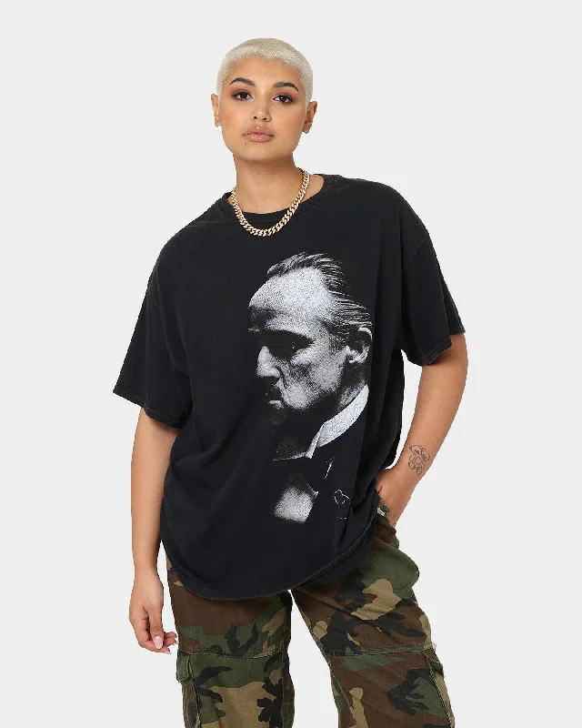 American Thrift X The Godfather The Don Vintage T-Shirt Black Wash Seamless Knitted Crochet American Thrift X The Godfather The Don Vintage T-Shirt Black Wash Seamless Knitted Crochet