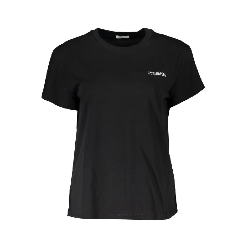 Black Cotton Tops & T-Shirt Ribbed T-Shirt High Neck Heavyweight