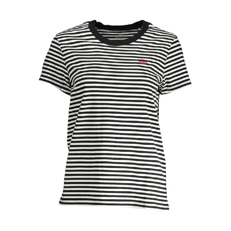 Black Cotton Women T-Shirt Anti-Pilling Machine Wash Handmade