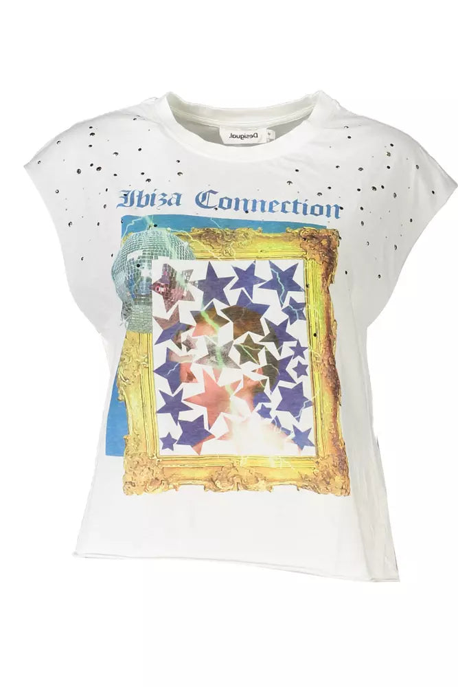 White Cotton Women T-Shirt Nylon Fabric Polyester Fabric Spandex Fabric