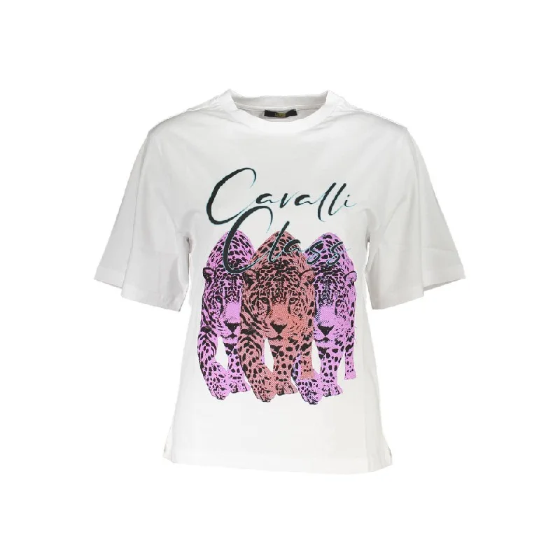 White Cotton Women T-Shirt Satin Blend Silk Blend Wool Blend
