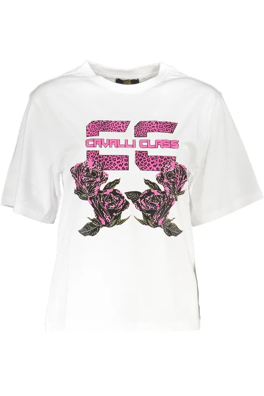 White Cotton Women T-Shirt Collared Crew Neck Turtle Neck