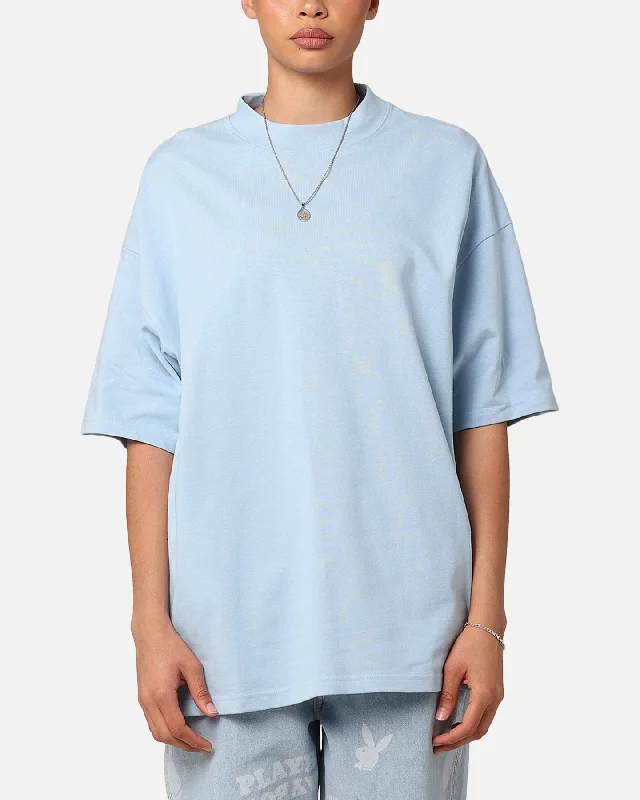 Culture Kings Oversized Blank T-Shirt Light Blue Wool Fabric Cashmere Fabric Tweed Fabric Culture Kings Oversized Blank T-Shirt Light Blue Wool Fabric Cashmere Fabric Tweed Fabric