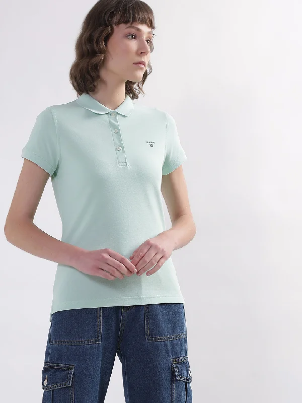 Gant Green Regular Fit Polo T-Shirt Layered Multi-layer Single Layer