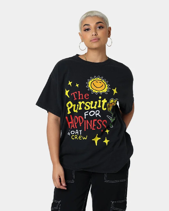 Goat Crew Pursuit 4 Happiness T-Shirt Black Casual Formal Business