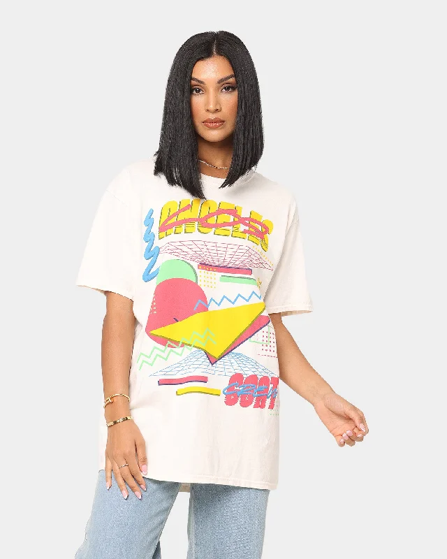 Goat Crew Retro Arcade Los Angeles T-Shirt Off White Fashionable Trendy Casual