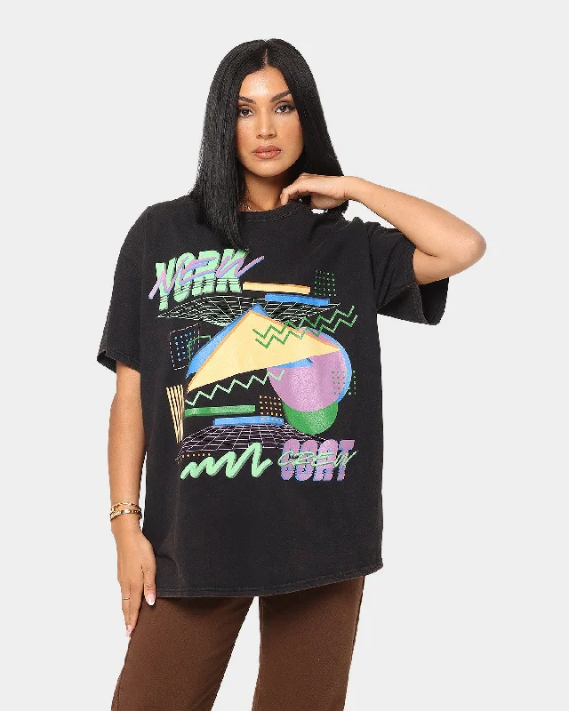 Goat Crew Retro Arcade New York T-Shirt Black Wash Elasticated Padded Insulated