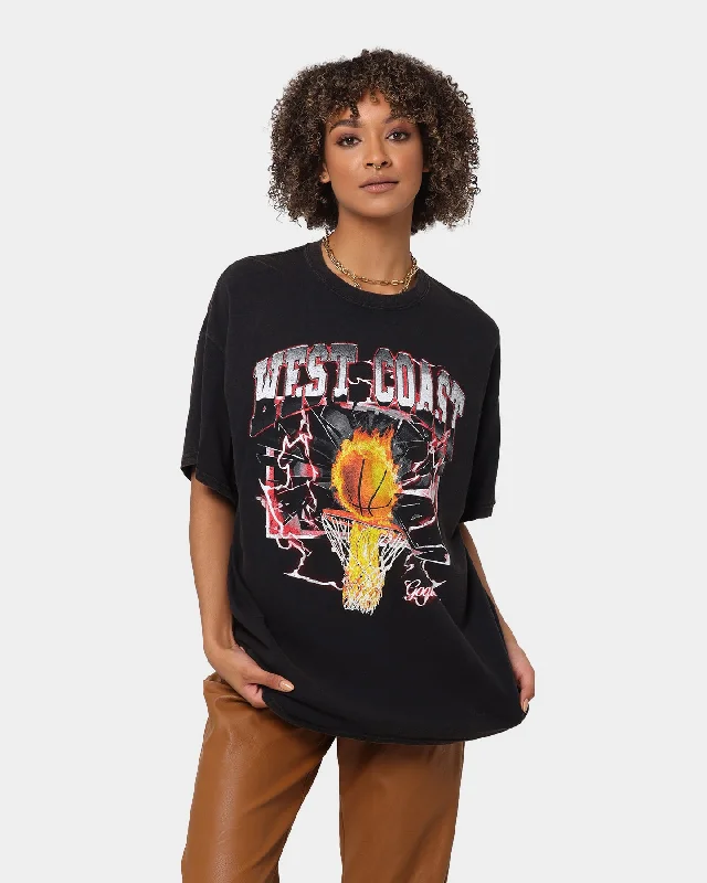 Goat Crew West Coast Vintage T-Shirt Black Wash Lace Blend Ribbed Blend Corduroy Blend Goat Crew West Coast Vintage T-Shirt Black Wash Lace Blend Ribbed Blend Corduroy Blend