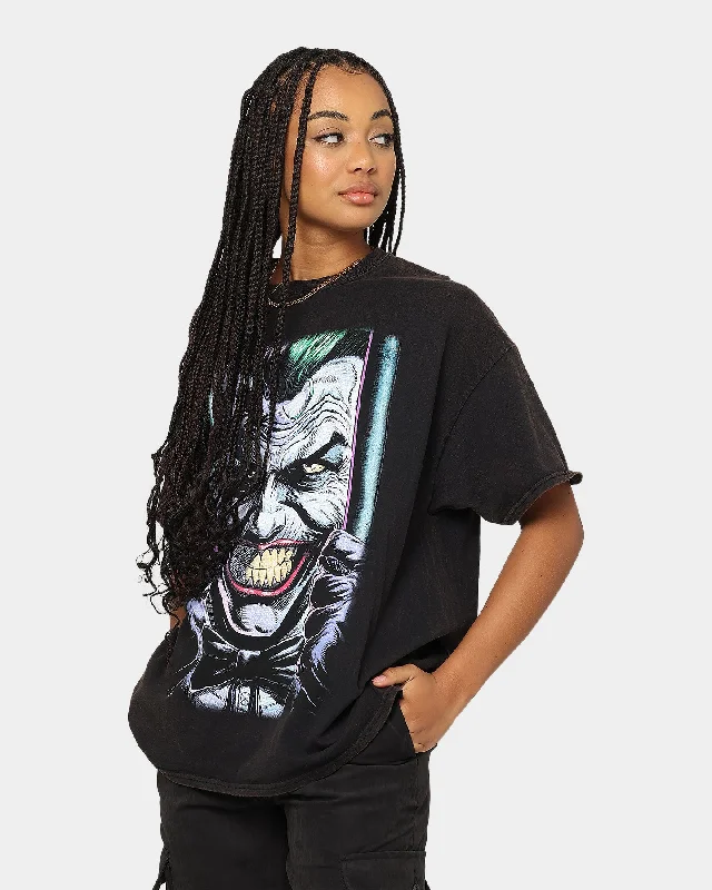 Goat Crew X Batman The Joker Vintage T-Shirt Black Wash Mesh Canvas Denim