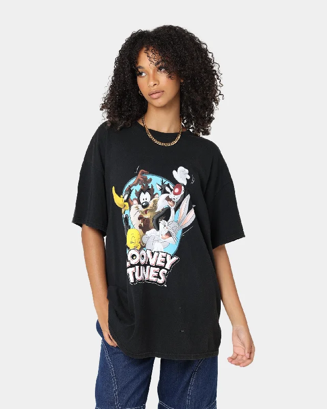 Goat Crew X Looney Tunes Group Vintage T-Shirt Black Wash Mesh Fabric Canvas Fabric Denim Fabric Goat Crew X Looney Tunes Group Vintage T-Shirt Black Wash Mesh Fabric Canvas Fabric Denim Fabric