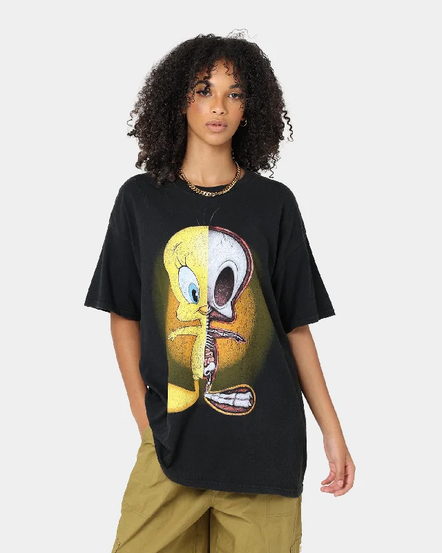 Goat Crew X Looney Tunes Tweety Vintage T-Shirt Black Wash Denim Fabric Leather Fabric Suede Fabric Goat Crew X Looney Tunes Tweety Vintage T-Shirt Black Wash Denim Fabric Leather Fabric Suede Fabric