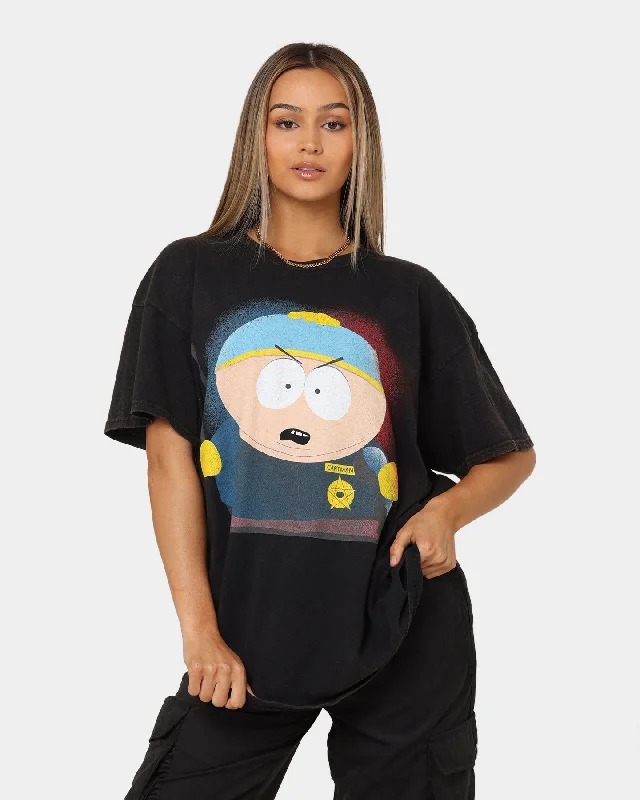 Goat Crew X South Park Cartman Vintage T-Shirt Black Wash Elasticated Padded Insulated Goat Crew X South Park Cartman Vintage T-Shirt Black Wash Elasticated Padded Insulated