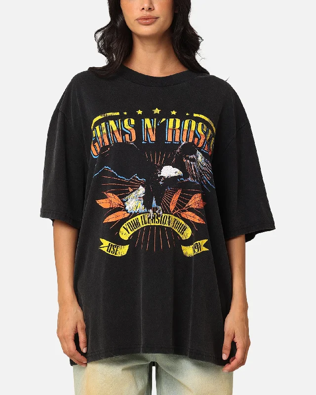 Guns N Roses Guns N Roses T-Shirt Washed Black Lace Blend Ribbed Blend Corduroy Blend