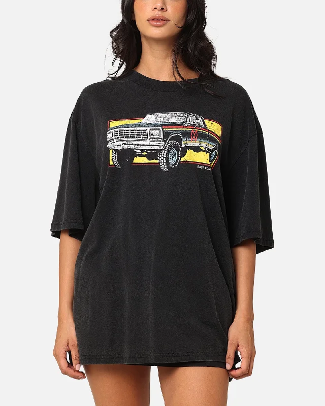 Morgan Wallen Truck T-Shirt Washed Black Oversized T-Shirt Spandex breathable
