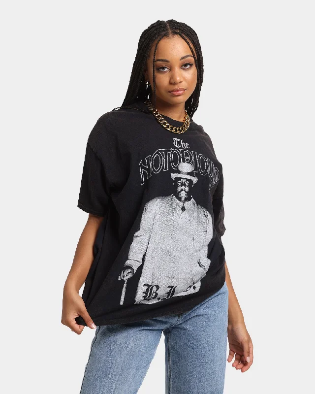 Notorious B.I.G White Suit T-Shirt Black Wash Machine Wash Dry Clean Hand Wash