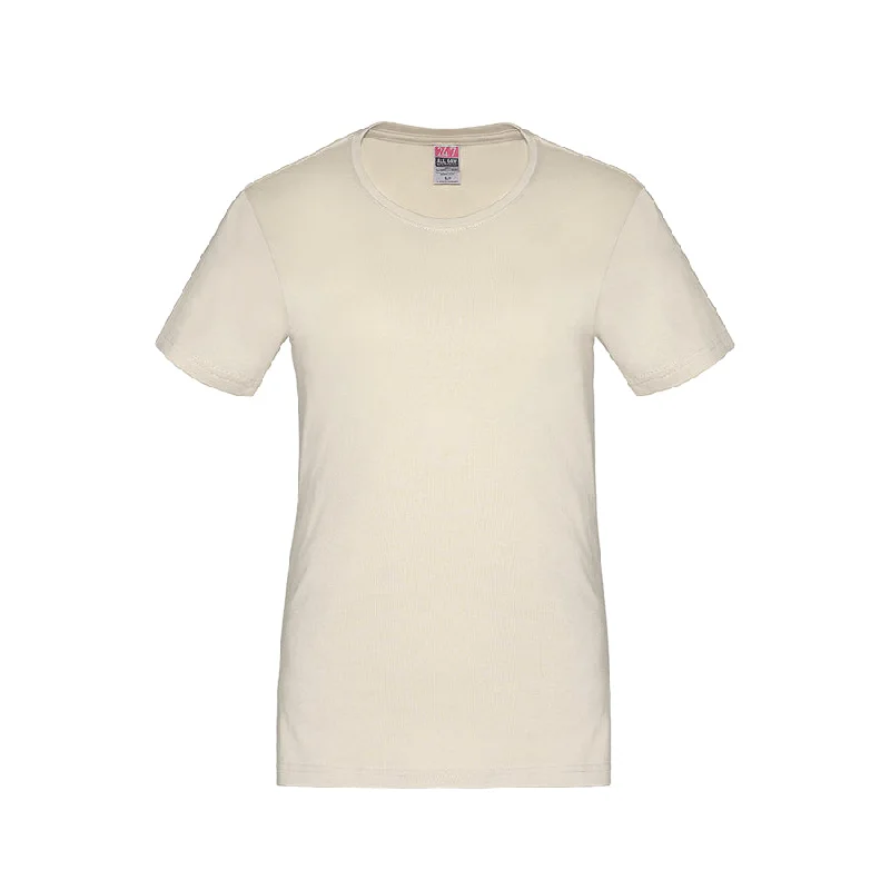 S05611- Oversizes - Parkour - Ladies RING SPUN Combed Cotton Crewneck T-Shirt Collared Crew Neck Turtle Neck S05611- Oversizes - Parkour - Ladies RING SPUN Combed Cotton Crewneck T-Shirt Collared Crew Neck Turtle Neck