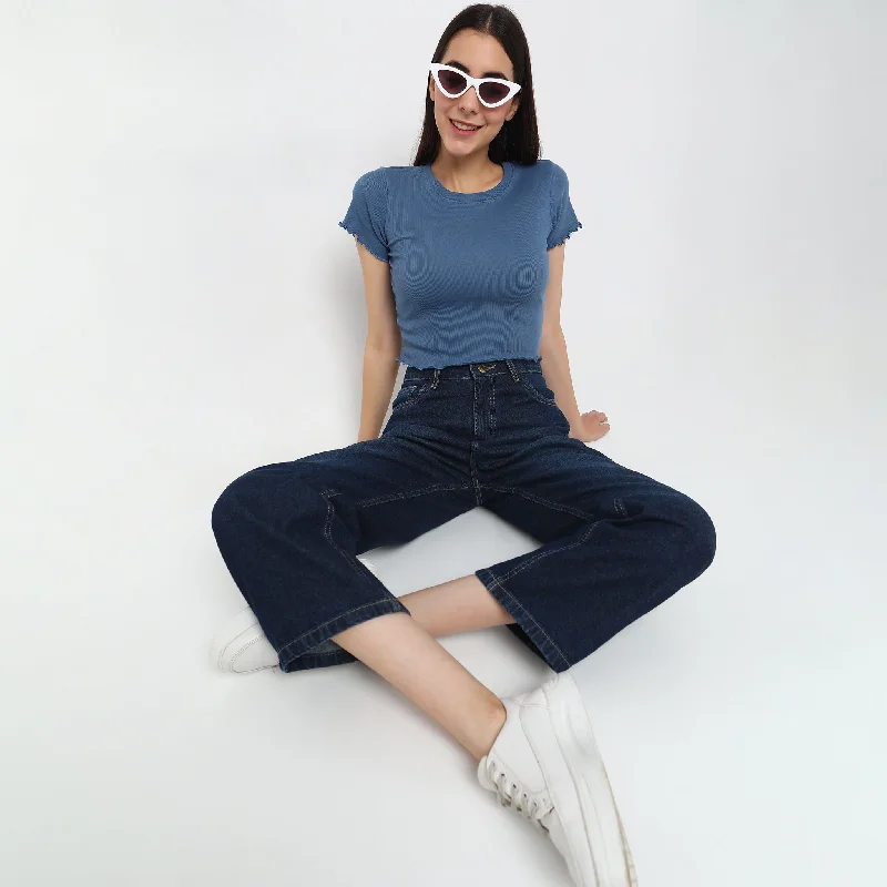 Slim Fit Solid T-Shirt Houndstooth Herringbone Solid